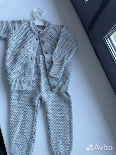 Вязаный костюм детский 80-86