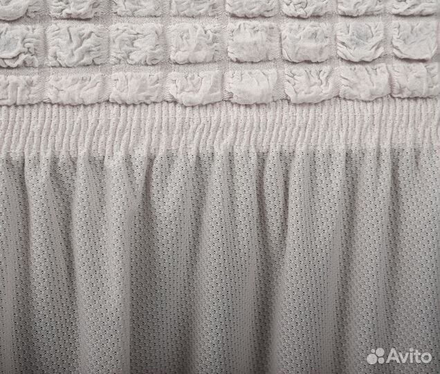 Набор чехлов на стулья со спинкой 6 шт, Молочный