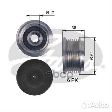 7789-10106) Обгонный шкив генератора OAP7131 G