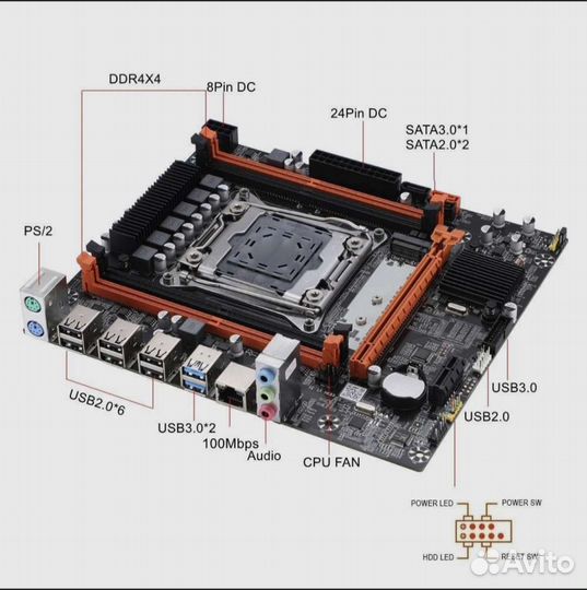 Комплект X99/E5 2630v3(8 ядер) /16GB DDR4