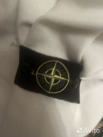 Зип худи stone island белая