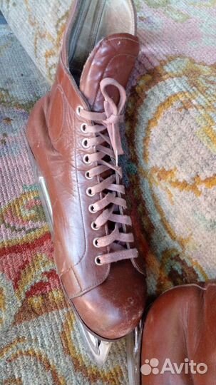 Коньки хоккейные СССР, 42 р 1963 г динамо