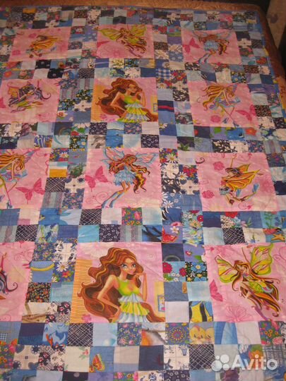 Одеяло лоскутное принцессы