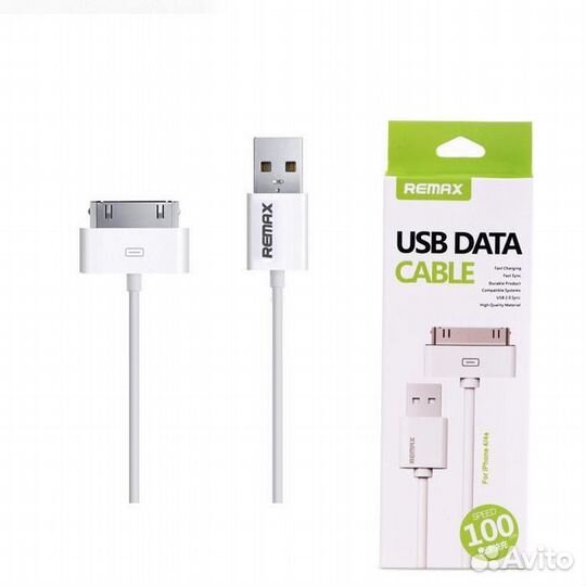 Remax - USB-Кабель iPhone 4/4S 30-Pin (White)