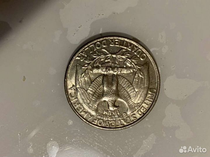 Монета Liberty Quarter Dollar 1995 (перевертыш)