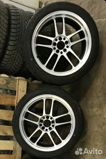 Racing Hart ср035 полированные с полками и Toyo R8