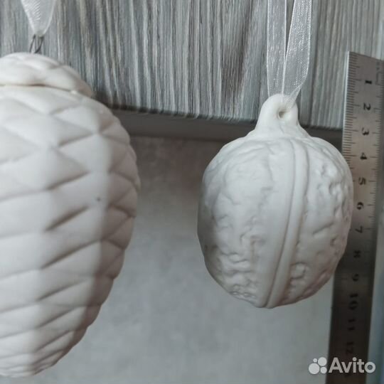 Раскраска из гипса ёлочка, шишки