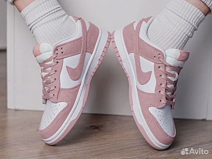 Nike Dunk Low Pink Corduroy