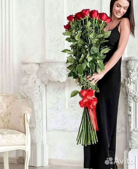 Высокие розы Букеты с доставкой