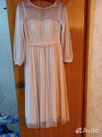 Свадебное платье с корсетом 48 размера
