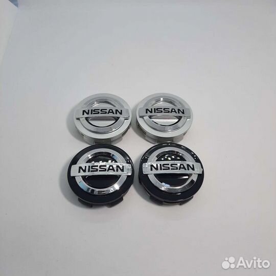 Колпачки Заглушки на литые диски Nissan Ниссан60мм