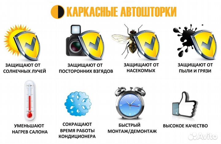 Автошторки Toyota Prado 150 на магнитах, в наличии