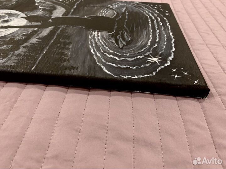 Авторская картина на холсте акрилом, размер 27х41