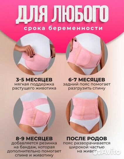 Бандаж для беременных 6 в 1 универсальный