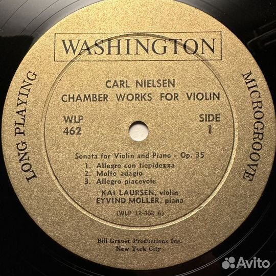 Камерные произведения для скрипки (США 1962г.)