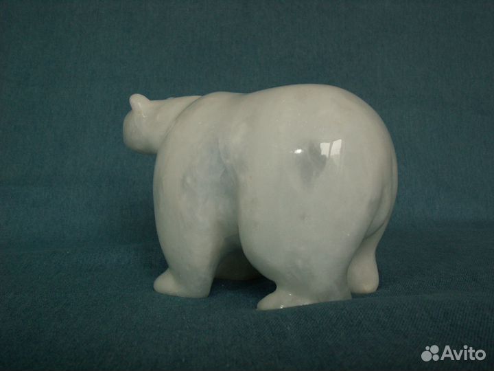 Сувенир Белый медведь из оникса
