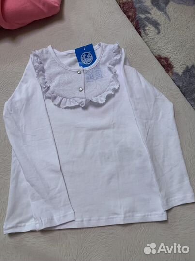 Блузка водолазка на девочку школьная р 116-122
