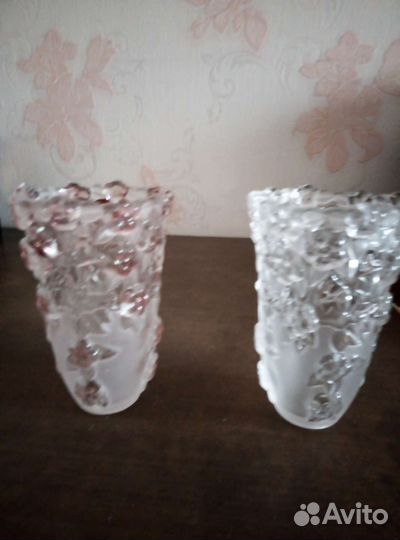 Ваза для цветов хрустальная