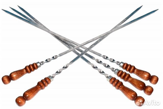 Шампура с деревянной ручкой