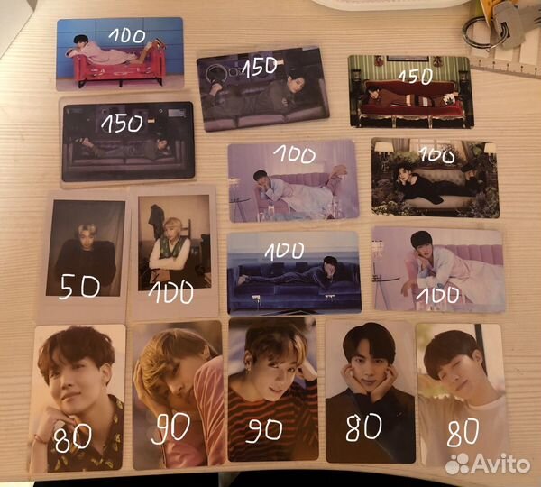 Официальные карточки bts