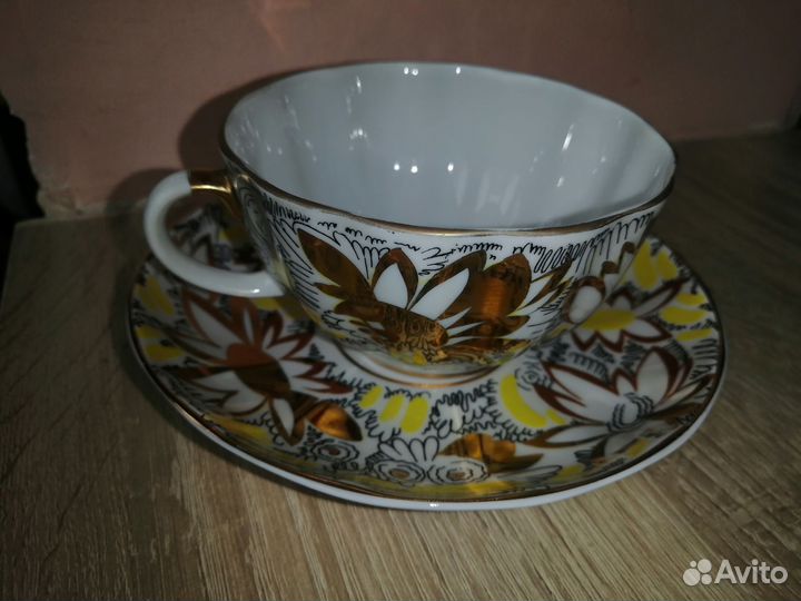 Чашка с блюдцем лфз 60 годы