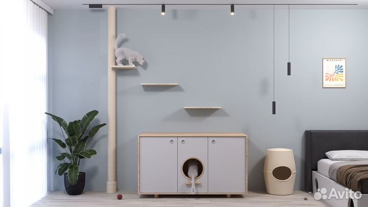 Создание красивой когтеточки от пола до потолка