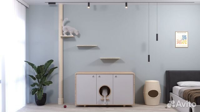 Создание красивой когтеточки от пола до потолка