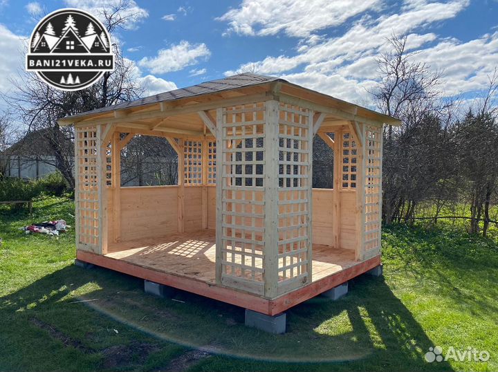Беседка открытая 3х4