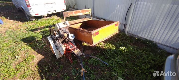 Мотоблок с прицепом