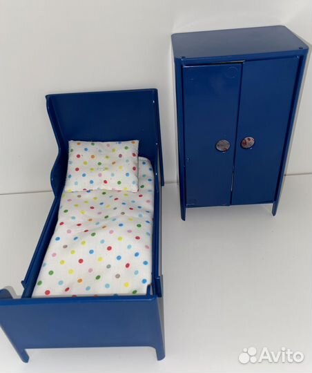Мебель для кукол кровать шкаф IKEA икеа