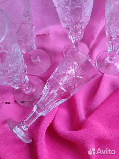 Фужеры и рюмки хрусталь СССР