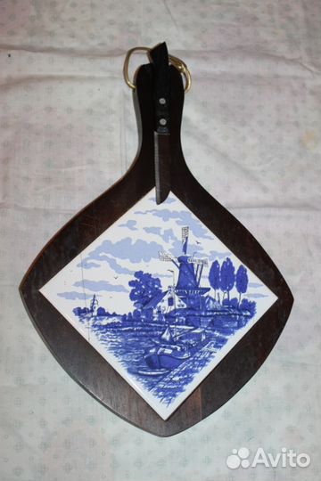 Сырная доска Дельфтский фарфор (винтаж)