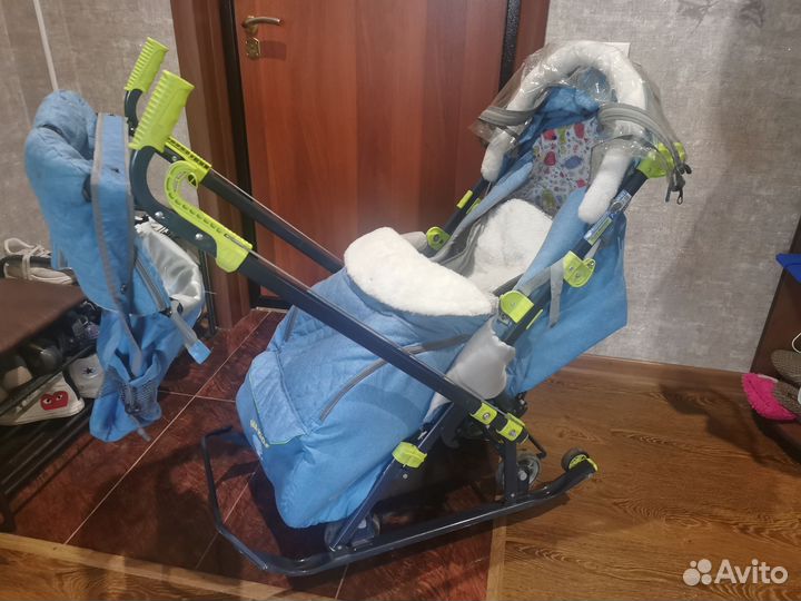 Санки коляска nika kids