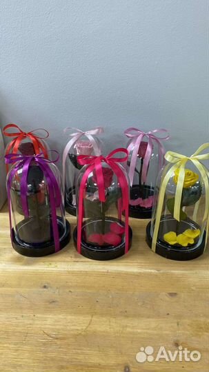 Роза в колбе оптом