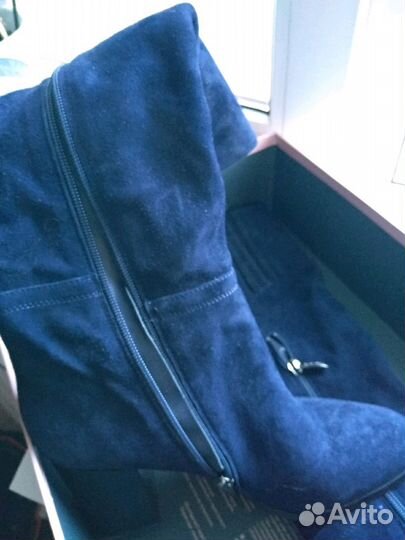 Сапоги замшевые женские новые Эконика