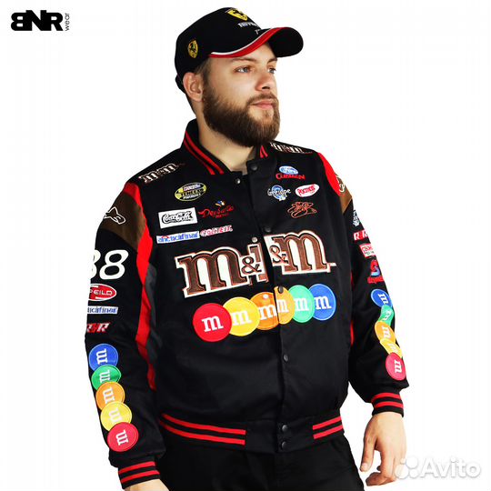 Бомбер M&Ms Nascar Вышивка