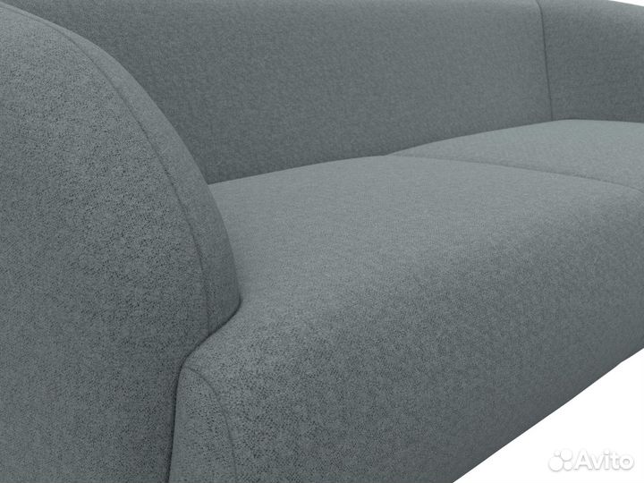 Диван прямой Лига-041, рогожка, амур серый. Москва