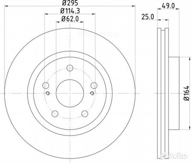 Nisshinbo ND9016K Диск тормозной перед