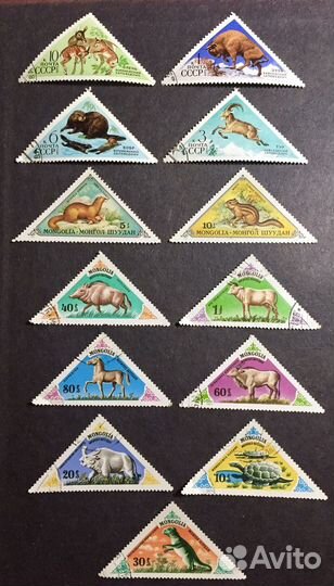 Почтовые марки. Животный мир, фауна. 23 набора