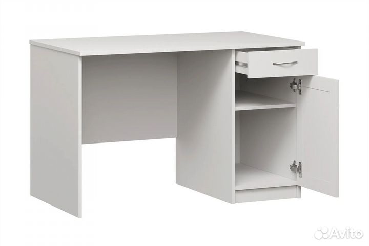 В наличии Письменный стол Кастор белый с тумбой