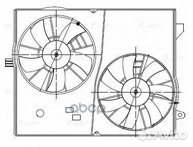 Вентилятор радиатора Chevrolet Captiva (06) /Opel