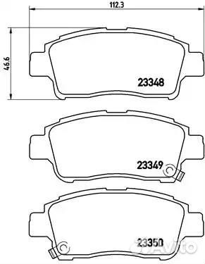Колодки тормозные дисковые перед