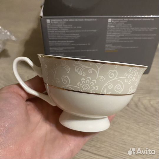 Набор чайной посуды: чашки + блюдца