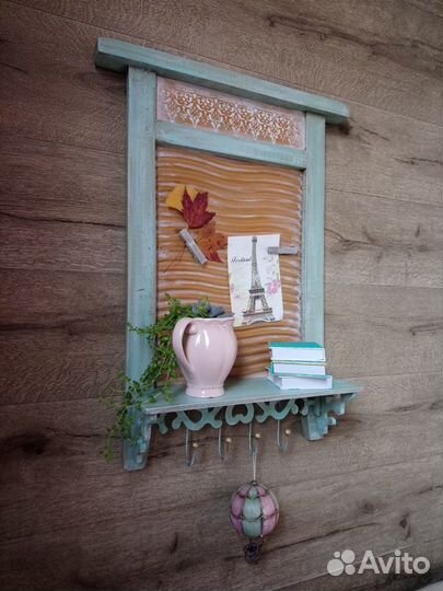 Органайзер настенный с полочкой, стиральная доска