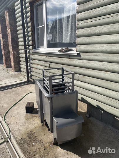 Печь для бани с баком