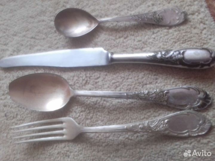 Мельхиоровые столовые приборы СССР