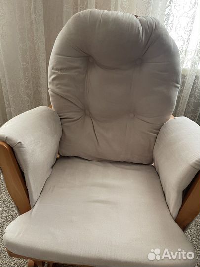 Кресло качалка для кормления с подножкой