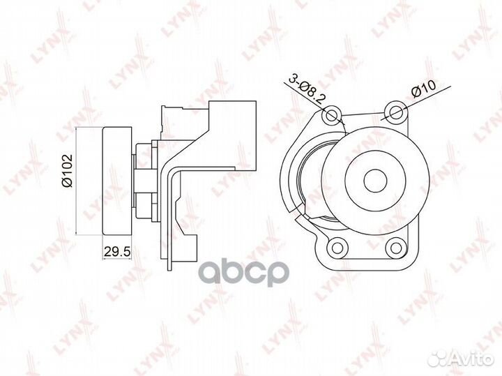 Натяжитель ремня toyota/lexus land cruiser/GS40