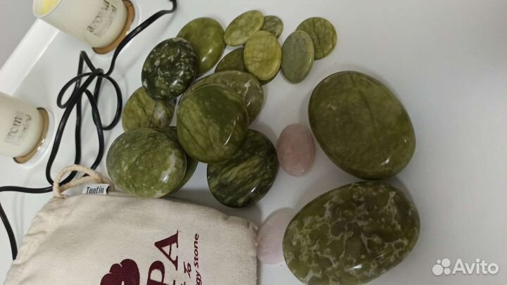 Стоун терапия авто мешочек с подогревом камни