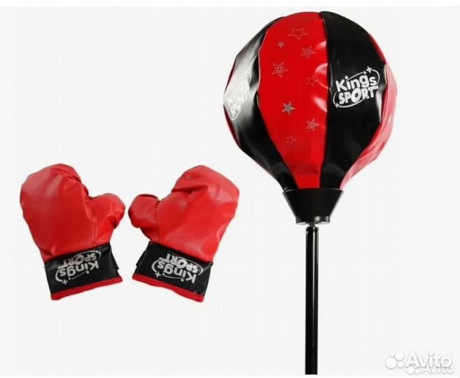 Груша боксерская с перчатками детская